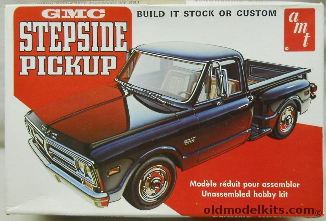 AMT 1/25 1972 GMC Stepside Pickup - Stock or Street/Show Custom, T409 plastic model kit